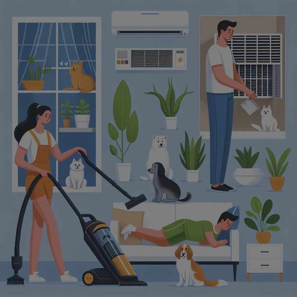 Quelles sont les astuces pour maintenir un air intérieur pur dans une maison avec des animaux de compagnie ?