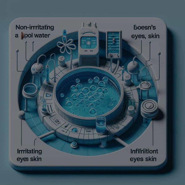 Quelle est la clé pour un système de désinfection de l'eau de piscine sans irritation pour les yeux ou la peau ?