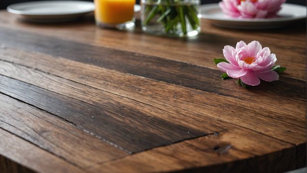 Table résine bois : style et personnalisation chez peonia.fr