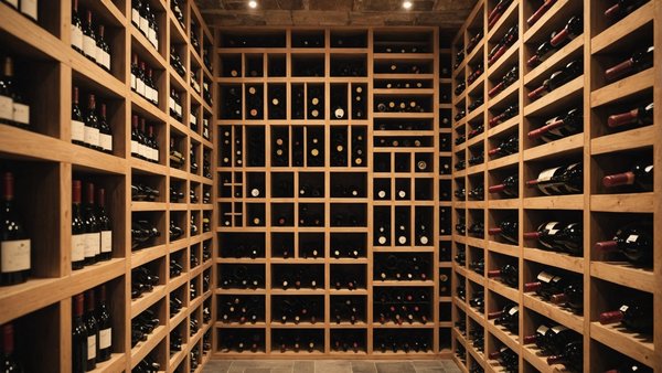 Organisez votre cave avec style : étagère à vin élégante