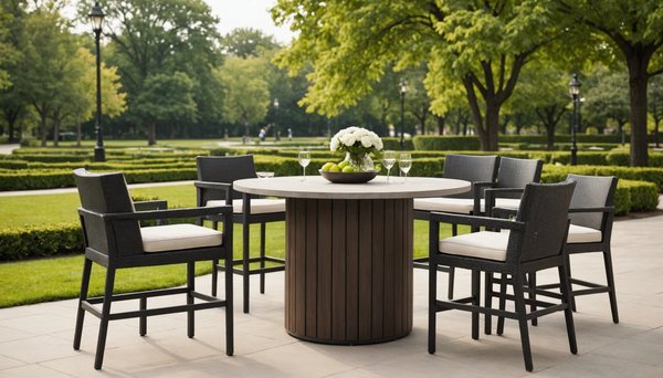 Mange-debout extérieur : créez un espace convivial et stylé