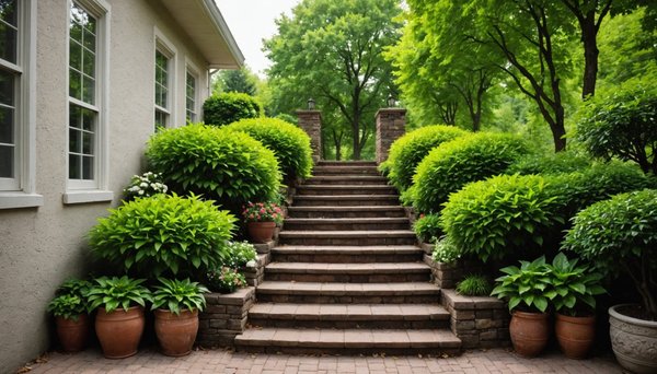 Idées innovantes pour la rénovation d'une entrée extérieure d'escalier